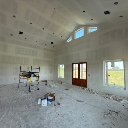 New construction — vaulted framing