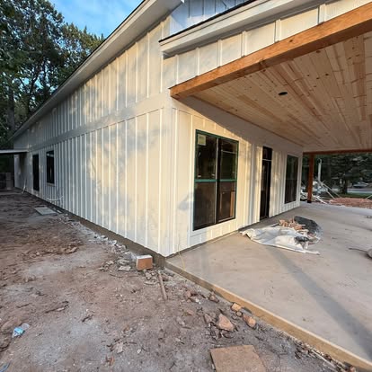 Modern custom home exterior